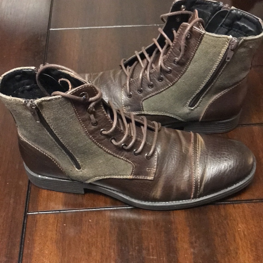 Joseph Abboud Marlon 201 Dark Brown Leather Boots size 10D